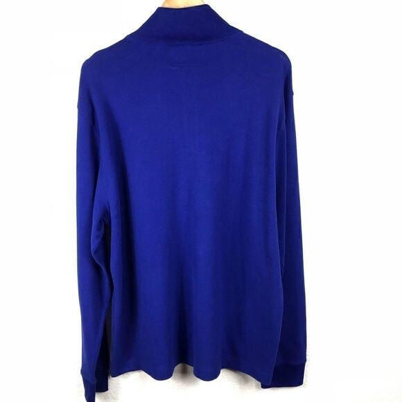 American Living Royal Blue Half Zip Up Pullover - Picture 3 of 5